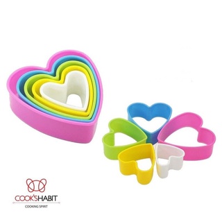 พิมพ์คุ๊กกี้รูปหัวใจ ที่ตัดคุ๊กกี้รูปหัวใจ Cookie Cutter