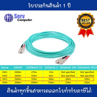 สาย Fiber Optic patch cord สำเร็จรูป OM3 (SC-SC) 50/125 μm