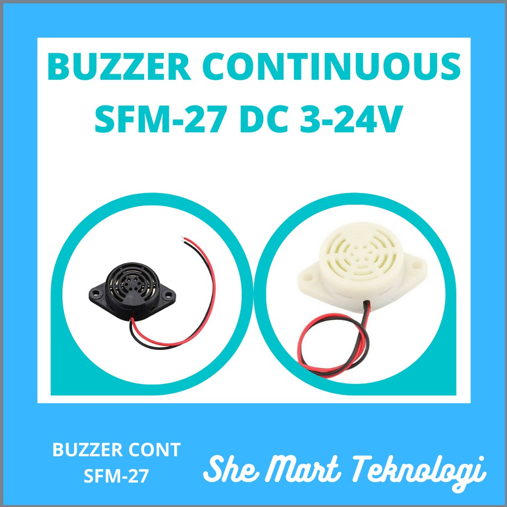 เสียงต่อเนื่อง Buzzer SFM 27 3-24V