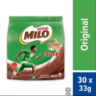 Milo 3 in 1 Original (30 pcs x 33 gram)