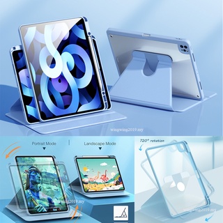 เคส แบบไฮบริด บาง พร้อมช่องใส่ดินสอ สําหรับ iPad Pro 11 12.9 Case 2020 2018 Pro 2021 12.9 iPad Air 2022 iPad Air5 Air4 10.9