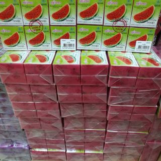 สบู่แตงโม Watermelon Soap (วิภาดา)65g x12ก้อน