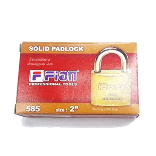 กุญแจแขวน ระบบลูกปืน ตรา ฟิออน รุ่น No. 585 ขนาด 2 นิ้ว. Lock 2" [Fion - Short Neck ]