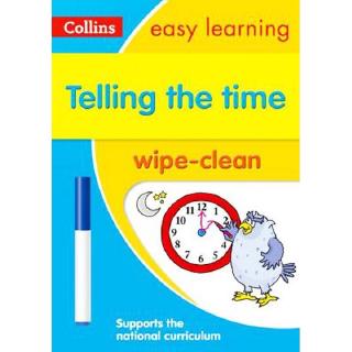 DKTODAY หนังสือ COLLINS EASY LEARNING KS1:TELLING THE TIME WIPE CLEAN ACTIVITY BOOK