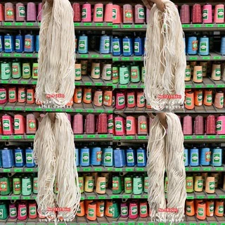 (1กิโล) เชือกเกลียวสีดิบ มาคราเม่ MACREMA เชือกฝ้าย มัดกล่อง DIY ขนาด1-8.5มิล