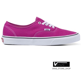 VANS AUTHENTIC FUCHSIA RED TRUE WHITE SNEAKERS สินค้ามีประกันแท้