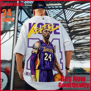 {พร้อมส่ง} เสื้อยืดแขนสั้น พิมพ์ลาย NBA Lakers No. แฟชั่นฤดูร้อน สําหรับเด็กผู้ชาย 24 Kobe James No. 23 เสื้อบาสเก็ตบอล