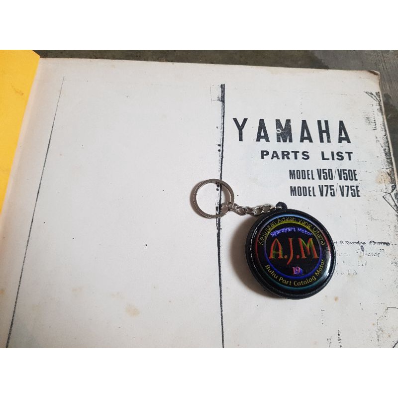 Yamaha V50 V50e V75 V75e Copian Catalog Parts Book