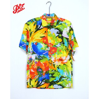 เสื้อฮาวาย JAMS WORLD / FLORAL BREEZE 100% RAYON MADE IN HAWAII,USA