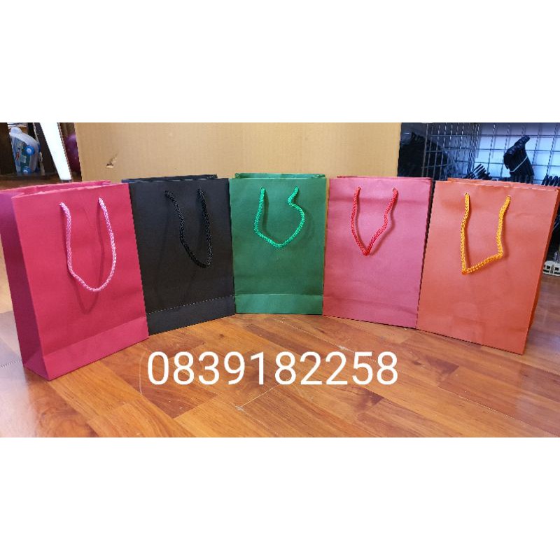 ถุงกระดาษเนื้อหนา 5.5×8.5 นิ้ว (แพค50ใบ) *พร้อมส่ง*