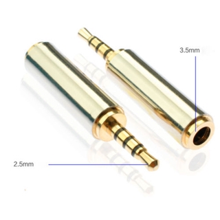 3 . 5 mm Male To 2 . 5 mm Female อะแดปเตอร์แปลงแจ็คเสียงสเตอริโอหูฟัง