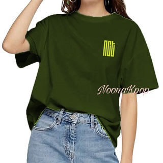 เสื้อยืดผ้าฝ้าย พิมพ์ลายโลโก้ NCT KPOP 24S UNISEX ขนาดใหญ่