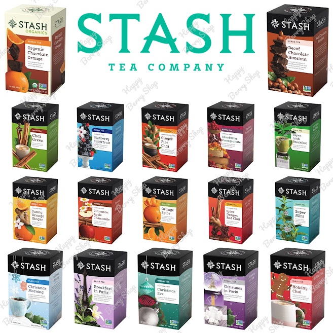 ชา Stash Tea Box แบบกล่อง  ชาอเมริกา 40 รสแปลกใหม่ ชาดำ ชาเขียว ชาผลไม้ และชาสมุนไพร ?ขายยกกล่อง พร้อมส่ง?