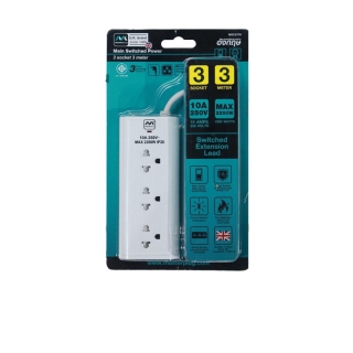 โปรโมชั่น : ส่งฟรี Masterplug ปลั๊กไฟมาตรฐานมอก. รับประกัน3ปี ปลั๊กไฟusb ปลั๊กไฟ 3 ตา ปลั๊กไฟ 3 เมตร ปลั๊กไฟสัญชาติอังกฤษ มีสายดิน
