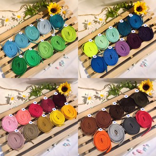 เชือก เชือกผูกรองเท้า เชือกผูกร้อวเท้าคละสี 1 คู่ ราคา 29 บาท พร้อมส่ง