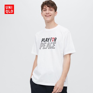 Uniqlo เสื้อยืดแขนสั้น พิมพ์ลาย Kei Nishikori สําหรับผู้ชาย และผู้หญิง (UT) 457121 Uniqlo