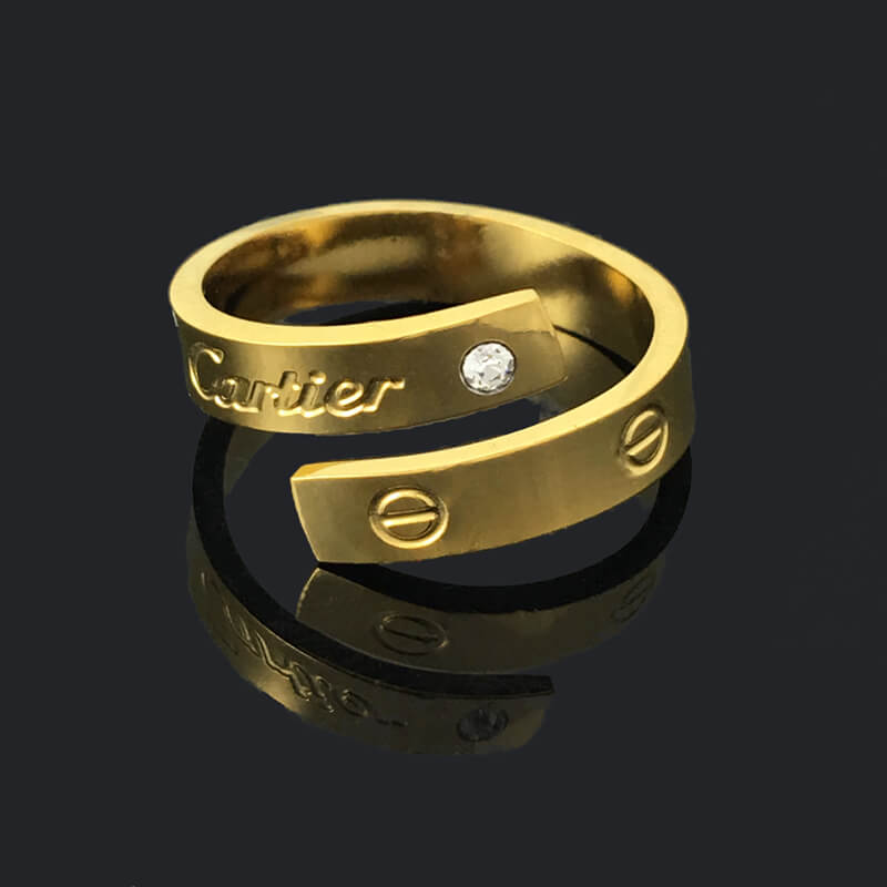 2021แฟชั่นใหม่แบรนด์ใหญ่กแหวนคําสําหรับผู้หญิงแฟชั่นอารมณ์หรูหราแหวนทองอุปกรณ์เสริมหญิง