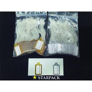 ป้ายราคาขอบเงินทอง ไว้แสดงราคา ห่อนึงมี 100 ป้าย