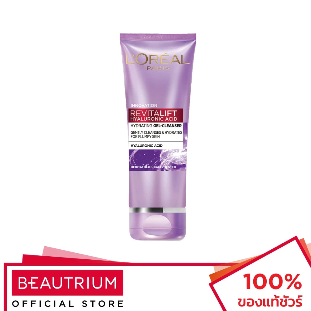 L'ORÉAL PARIS Revitalift Hyaluronic Acid Hydrating Gel Cleanser ผลิตภัณฑ์ทำความสะอาดผิวหน้า 100ml