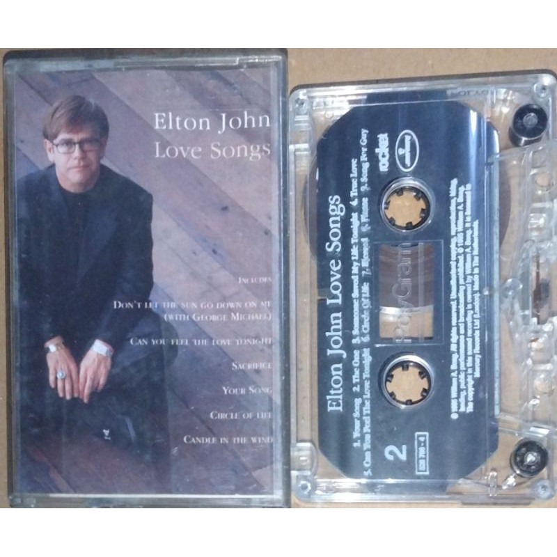 Kaset Elton John Love Songs