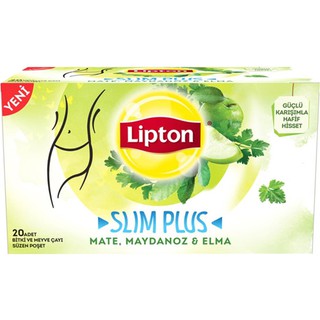 ชาlipton สลิมพลัส เมท พาร์สลีย์ แอปเปิ้ล Slim Plus สำหรับผู้ดูแลรูปร่างและสุขภาพ ขนาดบรรจุ 20 ซอง (พร้อมจัดส่ง)