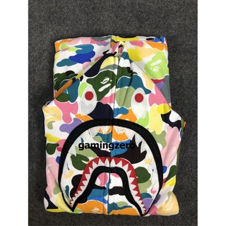 [พรีออเดอร์] BAPE Multi Camo Shark Full-Zip Hoodie