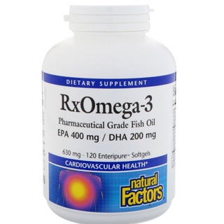 RxOmega-3 is a pharmaceutical-grade fish oil 120softgels