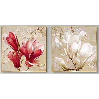 ชุดปักครอสติช ดอกแมกโนเลีย (Magnolia flower cross stitch kit)