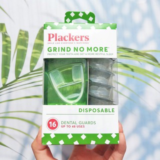 ซิลิโคนครอบฟัน สำหรับผู้ที่นอนกัดฟัน Grind No More Disposable 16 Dental Guards (Plackers®)