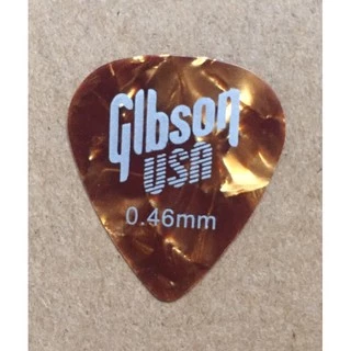 Gibson ปิ๊กกีตาร์โปร่งอย่างดีของแท้ รูปหยดน้ำขนาด 0.46 พร้อมส่ง 🚚 ส่งเร็ว 🚀