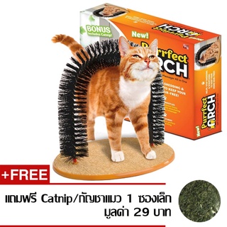 Purrfect Arch ของเล่นแมว ที่นวดตัวแมว และดักขนแมว ช่วยลดปริมาณขนที่ร่วงของแมว