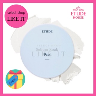 [Etude House] ETUDE HOUSE Sebum Soak Pact 5g,9.5g| Facial Oil Control and Soft Skin with this Mineral Powder that Absorbs Sebum for a Matte Face | K-beauty