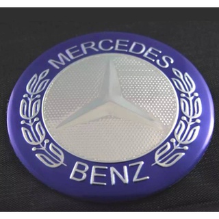 สติกเกอร์อลูมิเนียม MERCEDES BENZ ขนาด 56mm. 1 ชุดมี 4 ชิ้น สติกเกอร์ เบนซ์