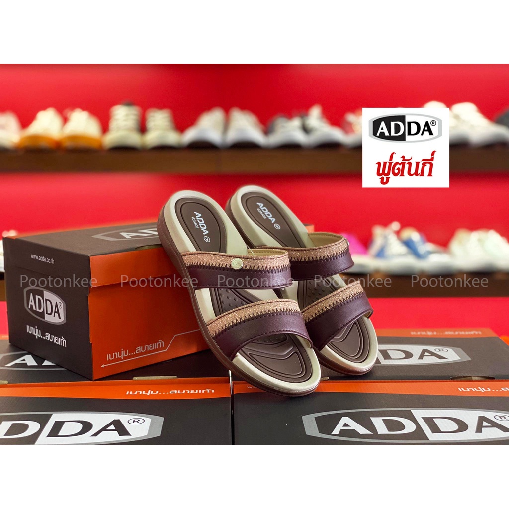 ADDA รองเท้าแตะ แอ๊ดด้า รุ่น 62M08 รองเท้าแตะแบบสวม ไซส์ 4-7 ของเเท้ พร้อมส่ง
