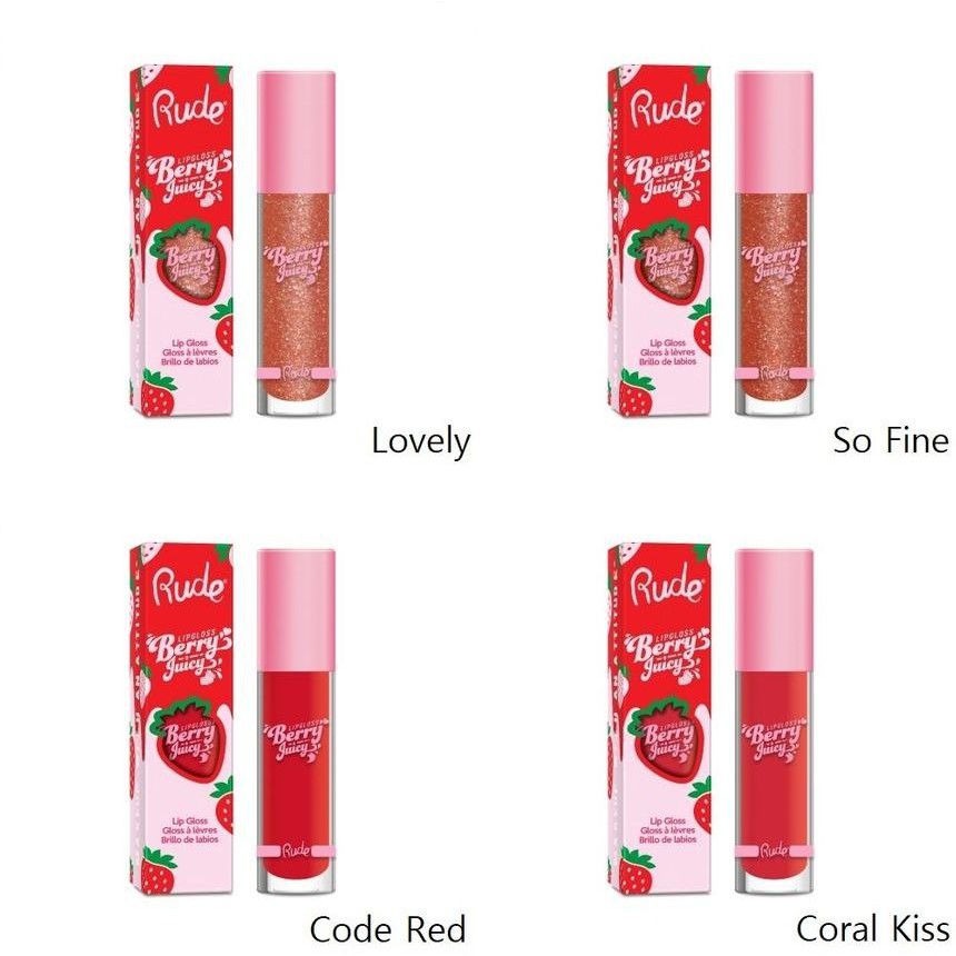 RUDE ملمع شفاه نباتي Berry Juicy ‏4 غ — صورة 2