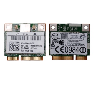 R* BCM943224Hms DW1520 Dual Band AGN Half MINI PCI-E การ์ด WIFI สําหรับ DELL