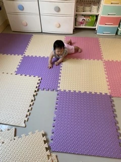 🔥ถูกสุดมีขอบปิดไม่ต้องซื้อเพิ่ม ขนาด 60*60 ซม หนา 1 ซม แผ่นโฟมรองคลานกันกระแทก