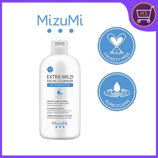 เจลล้างหน้าสูตรอ่อนโยนพิเศษ MizuMi Extra Mild Facial Cleanser 100ml.