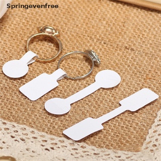 SPEF 100PCS/bag Blank Adhesive Sticker Ring Necklace Jewelry Display Price Label Tags FE