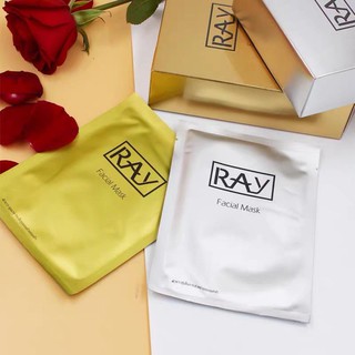 มาร์คหน้า มาร์ค RAY สีเงิน สีทอง [*ขายแยกเป็นแผ่น*] Facial Mask สีเงิน | เรย์ แผ่นมาร์คหน้า สีเงิน มาร์คหน้า มาร์ค