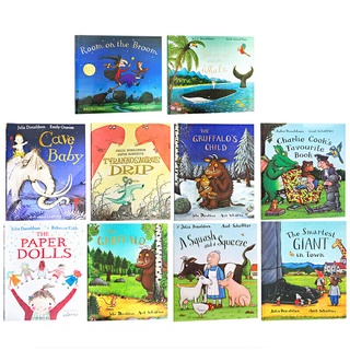 📌📌พร้อมส่ง!! Julia Donaldson ชุดนิทาน 10 เล่ม The Gruffalo หนังสือภาษาอังกฤษปกอ่อน การ์ตูน หนังสือเด็ก