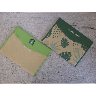 STARBUCKS CLUTCH BAG 2022 Clutch Bag  กระเป๋าคลัทช์สตาร์บัคส์ ของแท้💯%สวยเก๋ มี 2 แบบ ลายดาว และลายใบไม้