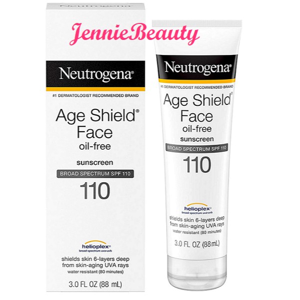 [ รุ ่ นใหม ่ / ผลิตภัณฑ ์ จากสหรัฐอเมริกา ] Neutrogena Age Shield Face Oil-free Sunscreen SPF110 (88ml )