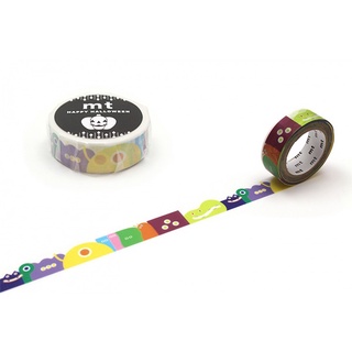 mt pop ghost (MTHALL27) / เทปตกแต่งวาชิ ลาย pop ghost แบรนด์ mt masking tape จากประเทศญี่ปุ่น