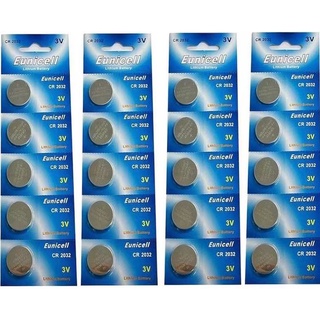 EUNICELL CR2032 ถ่านไบออส/ถ่านกระดุม 3V 210mAh (1แผง/5ก้อน) คุณภาพดี ราคาถูก