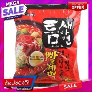 พาลโดราเม็งบะหมี่กึ่งสำเร็จรูปสูตรเผ็ด 120กรัม Paldo Ramen Instant Noodles Spicy Formula 120g.