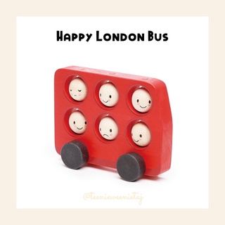 Tender Leaf Toys | Happy London Bus  ของเล่นรถบัสลอนดอนที่มีใบหน้ายิ้มแย้ม