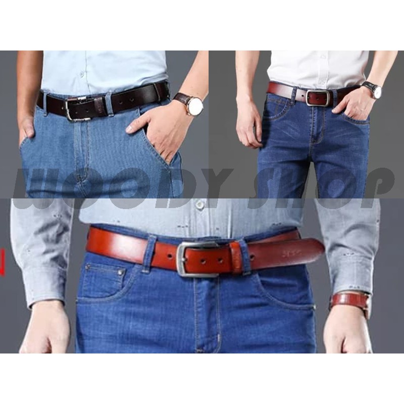 เข็มขัด เข็มขัดหนังผู้ชาย 🔻GVI BELT FOR MEN🔻หัวเหล็กอัลลอยด์-ไม่เป็นสนิม🔷มีของพร้อมส่ง✅