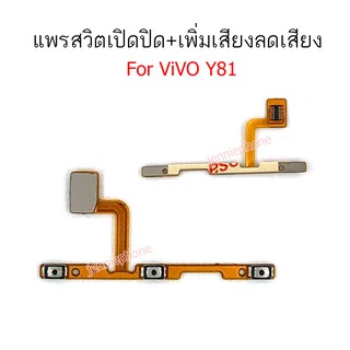 แพรสวิตท์ y81 แพรสวิตท์ปิดเปิด y81 แพรสวิทเพิ่มเสียงลดเสียง vivo y81 แพรสวิต y81