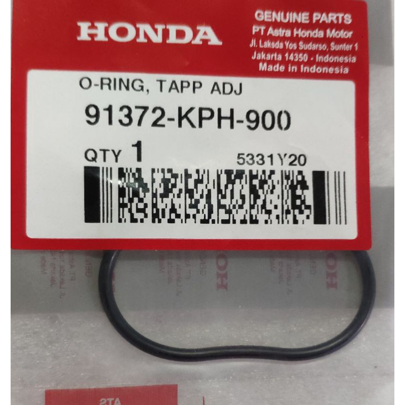 ฝาครอบวาล์วโอริง Karisma SupraX125 เดิม Honda 91372KPH900